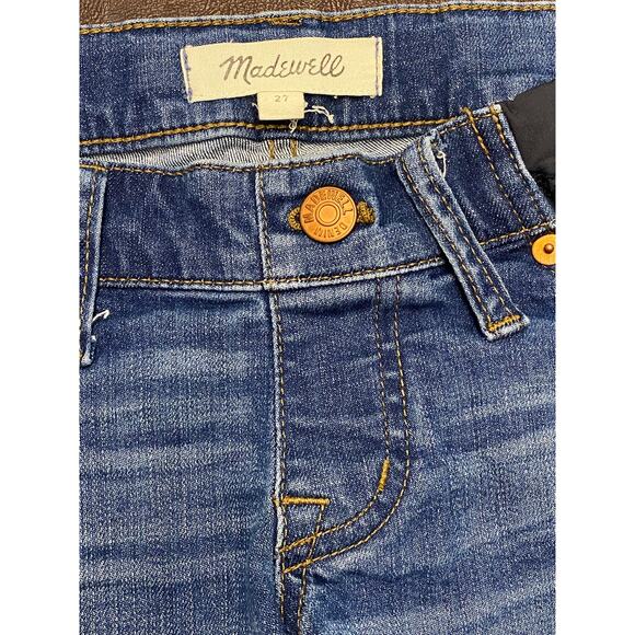 Madewell Maternity High Rise Denim Cutoff Short Elastic Adjustable Waist Size 27 - Picture 5 of 6